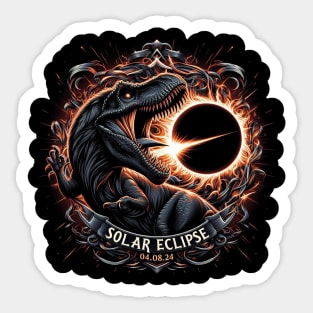 Total Solar Eclipsed Dino Sticker